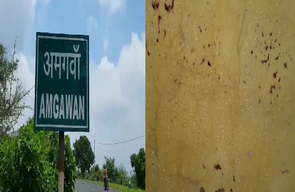 Anganwadi's roof started dripping in the rain