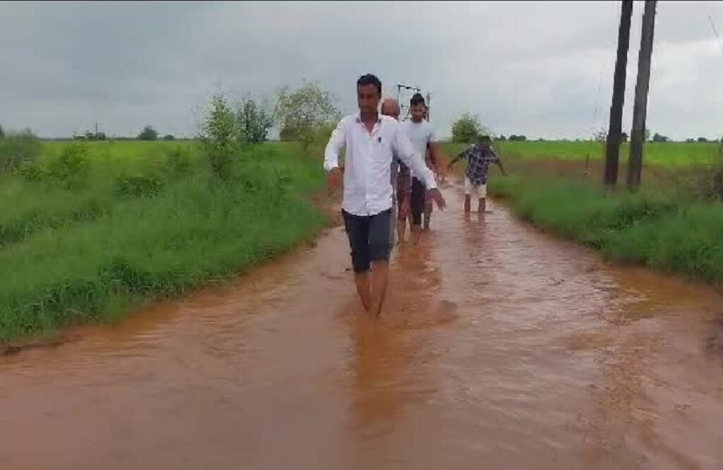 Villagers upset due to lack of road