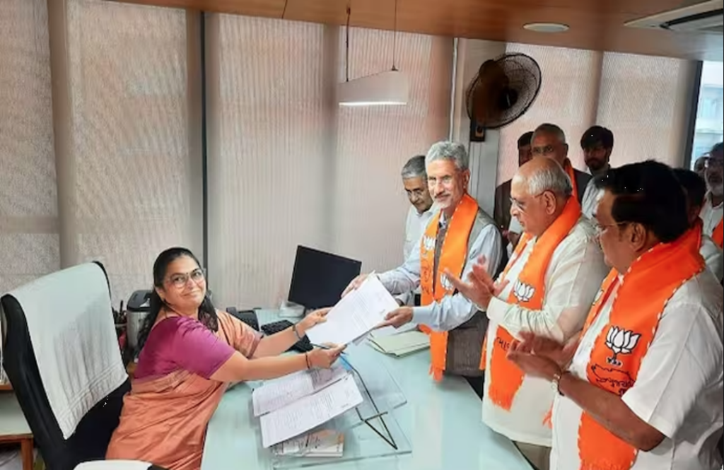 External Affairs Minister S Jaishankar files nomination from Gujarat