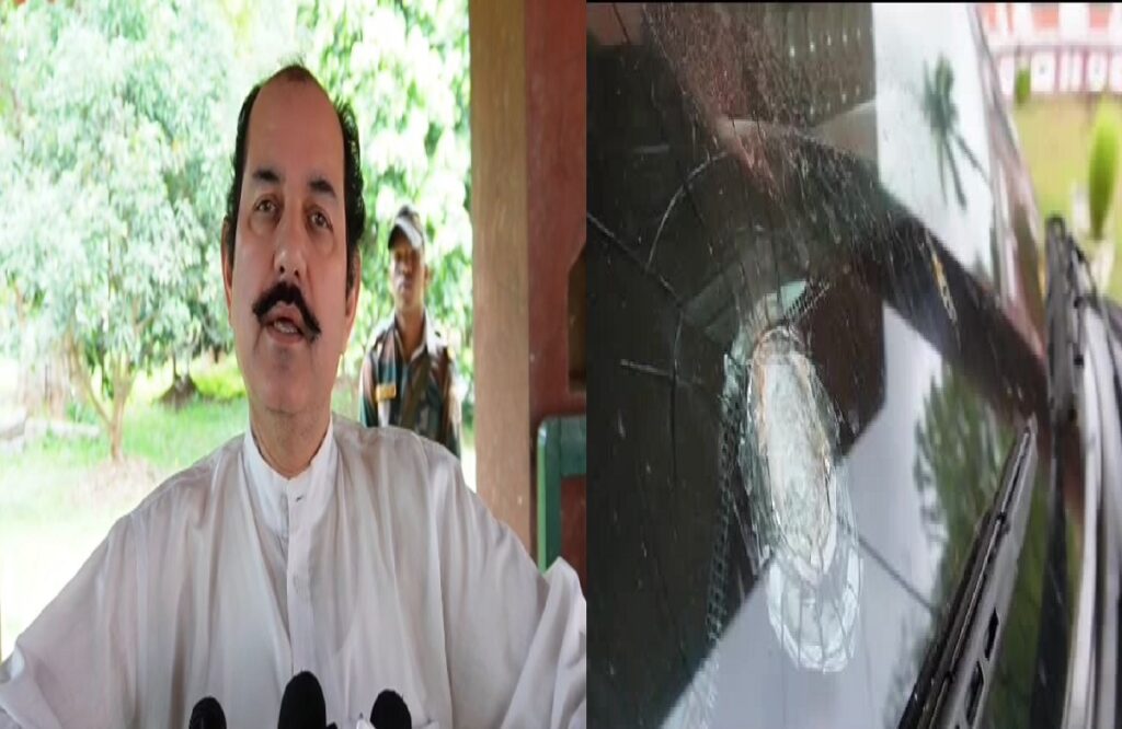 Stones pelted on former BJP MP Ranvijay Pratap Singh Judev's vehicle
