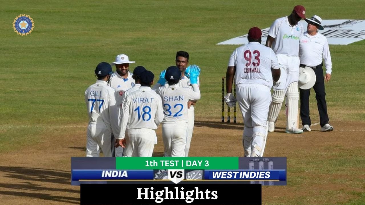 India Beat West Indies in 1st Test | India vs West Indies Day 3 highlights | IND vs WI 1st test