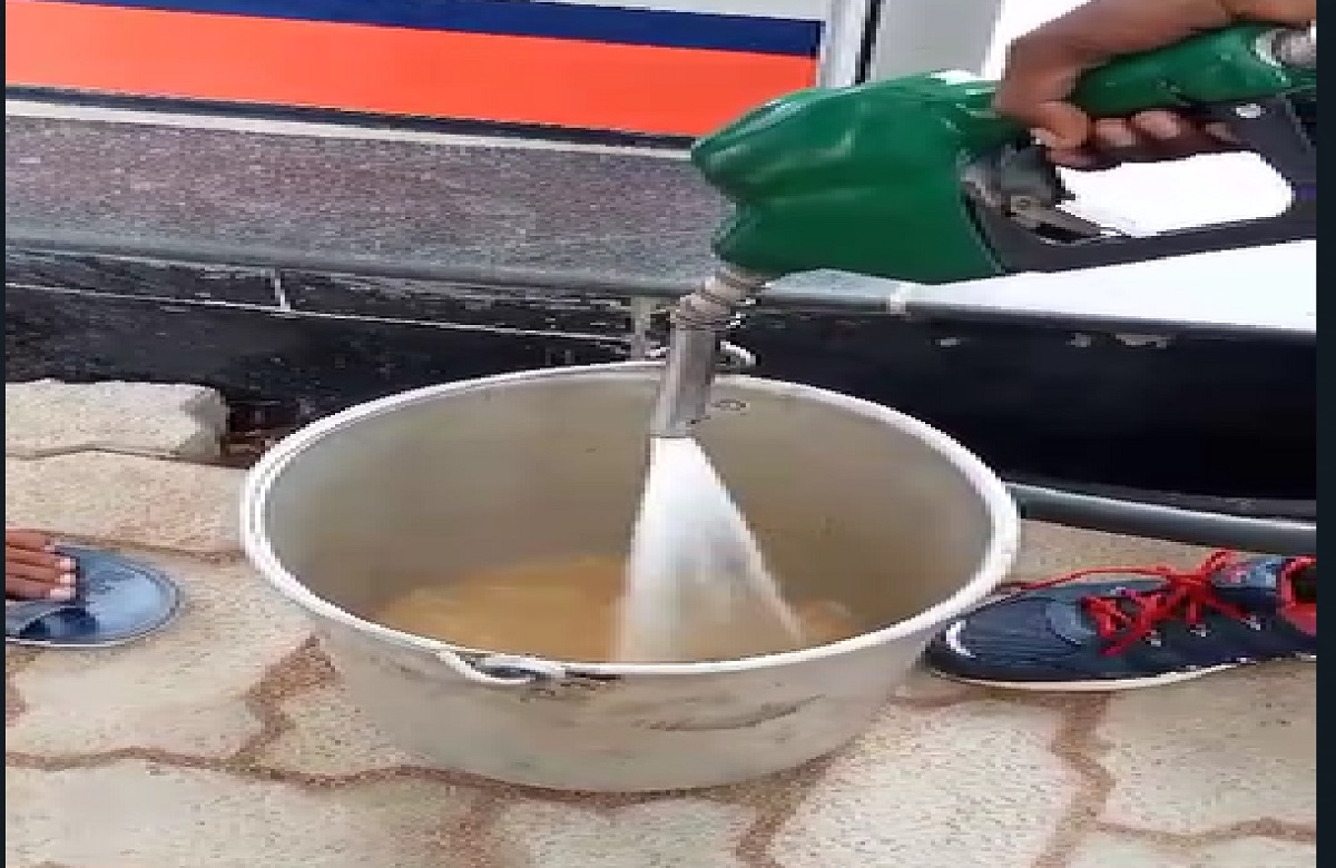 Water coming in nozzle of petrol pump