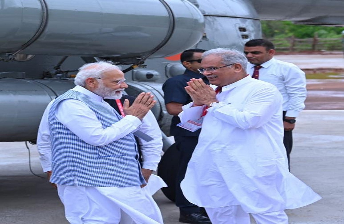 PM Modi In Raipur : CM भूपेश बघेल ने कहा -प्रभु श्री राम के ननिहाल में PM मोदी का स्वागत है, जय सियाराम