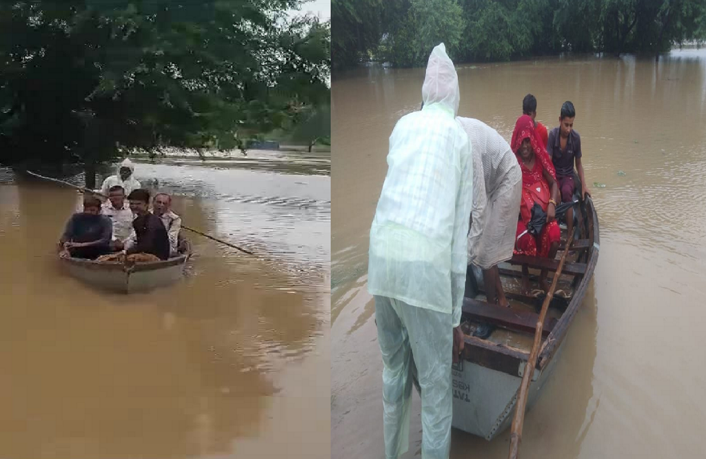 Due to heavy rains in Katni many villages lost contact with Tehsil headquarters Bahoriband