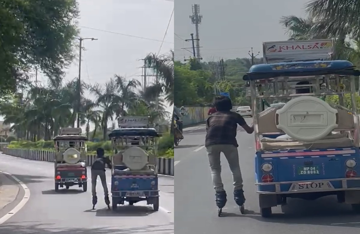 ये स्टंट जानलेवा है, राजधानी की सड़कों पर ऐसा काम करते नजर आया नाबालिग, वीडियो हुआ वायरल