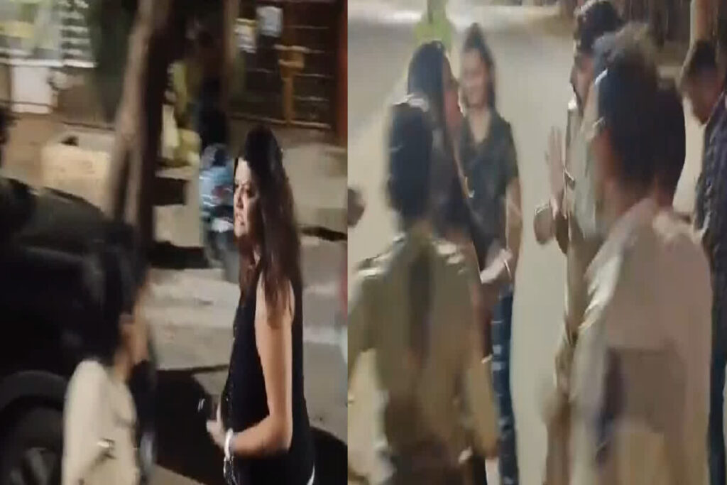Drunk female artist attacks police in Vadodara