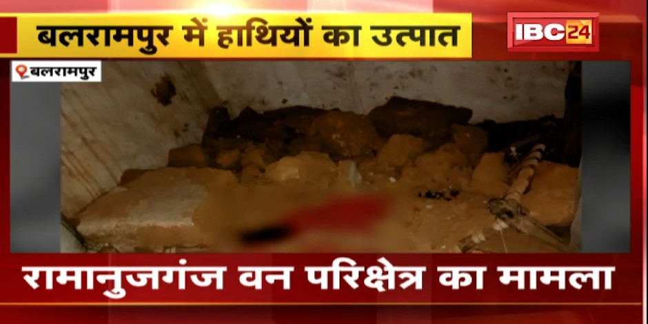 Balrampur में हाथियों का उत्पात। दीवार के नीचे दबने से ग्रामीण की मौत। देखिए वीडियो..