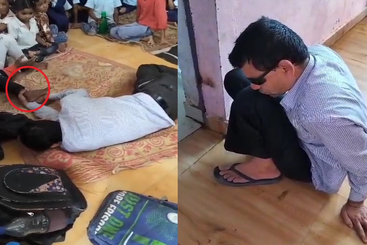 शिक्षक में ही शिक्षा की कमी तो शिक्षा क्या देंगे? नशे में धुत शिक्षक क्लास रूम में ही लोटते आए नजर, वीडियो वायरल