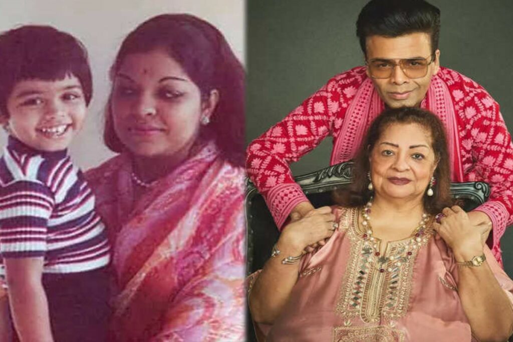 Karan Johar mother Bra