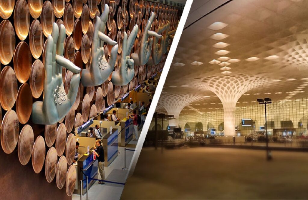 Mumbai and Delhi airport