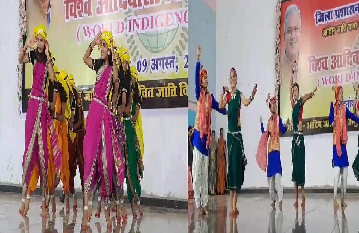 Vishv Adivasi Diwas 2023: विश्व आदिवासी दिवस पर बिखरी कला-संस्कृति की अद्भुत छटा, छात्र-छात्राओं ने दी मनमोहक प्रस्तुति, देखें वीडियो