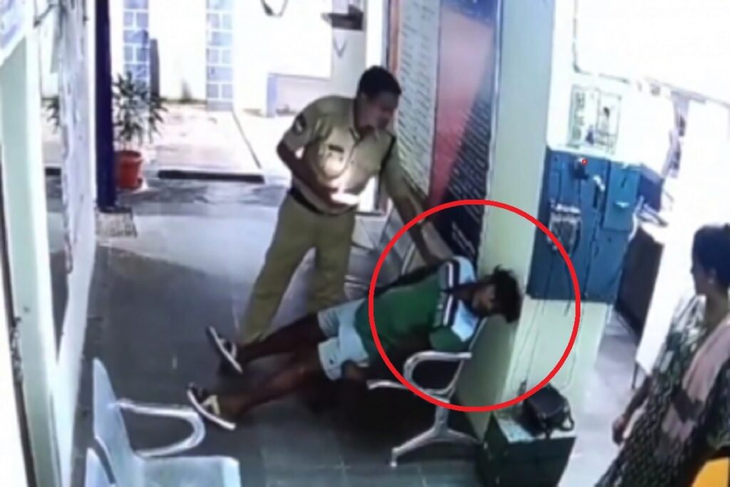 Heart Attack in Police Station Video