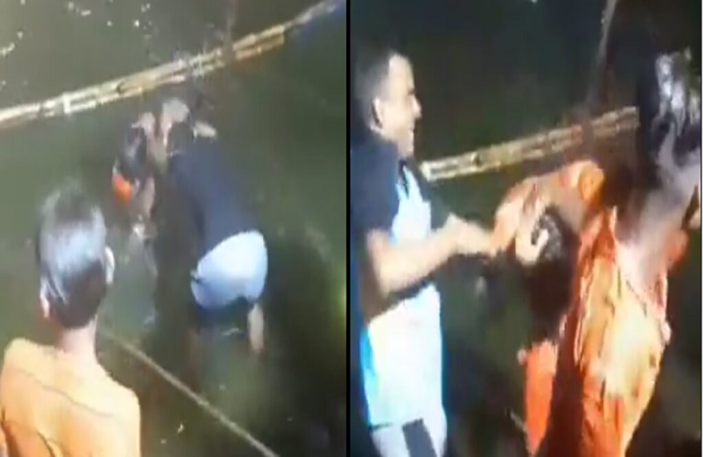 shiv bhakton ke sath maarpeet