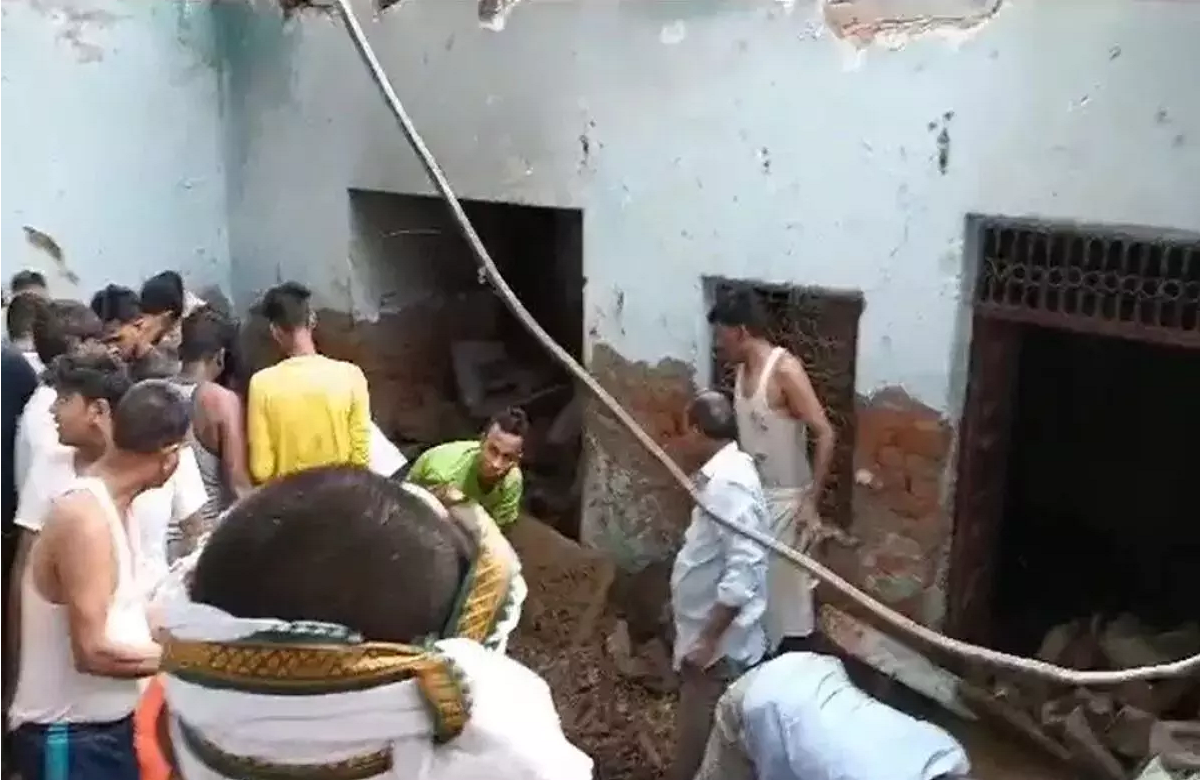 बड़ा हादसा: शिव मंदिर में पूजा के दौरान भरभराकर गिरी छत, एक बच्ची की मौत, कई लोग घायल
