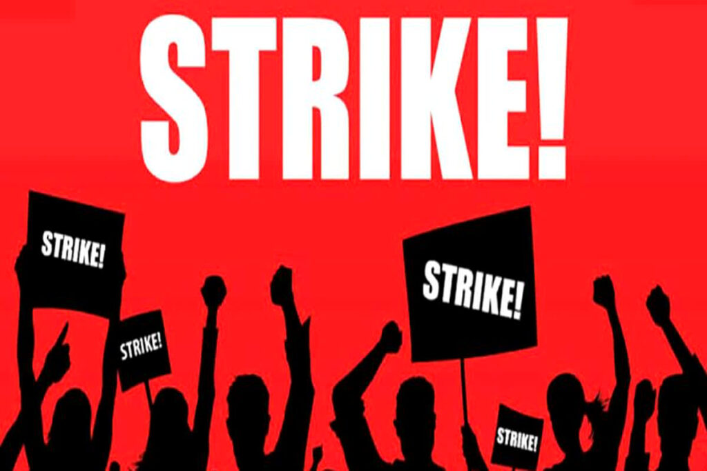 indefinite strike of employees