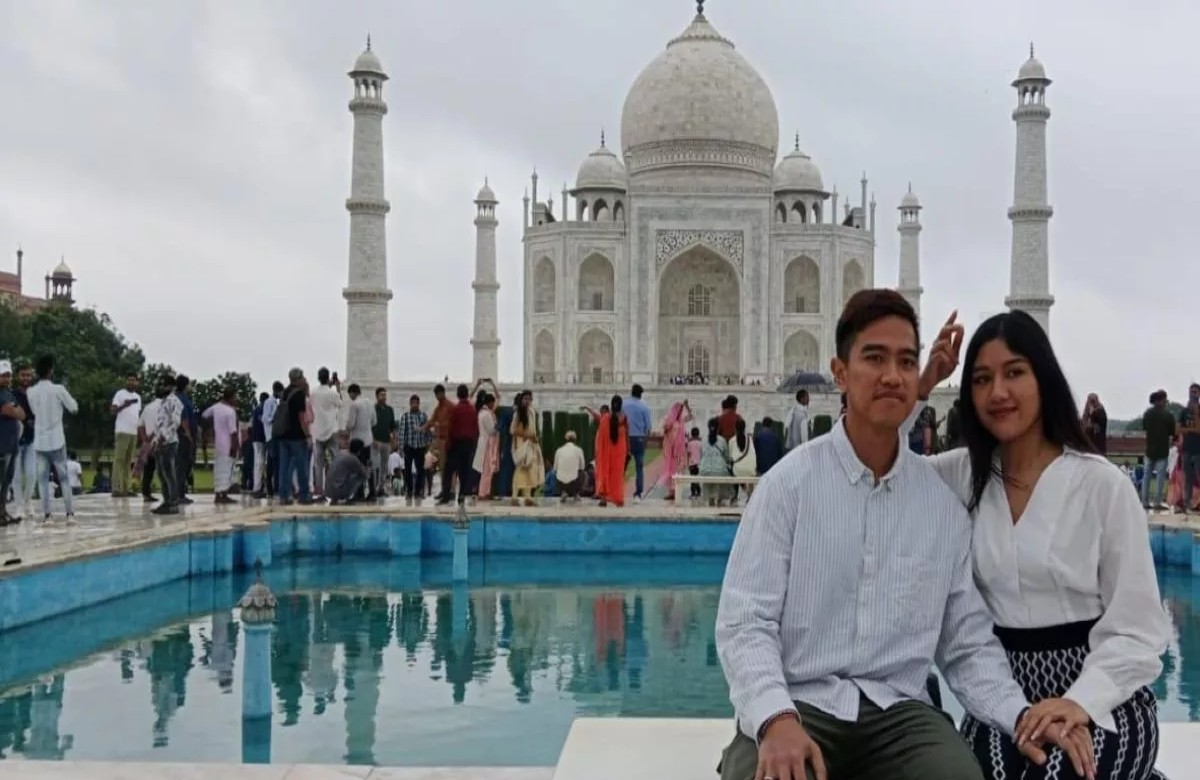 Indonesia President's son Kesang Pangarep arrives to see Taj Mahal