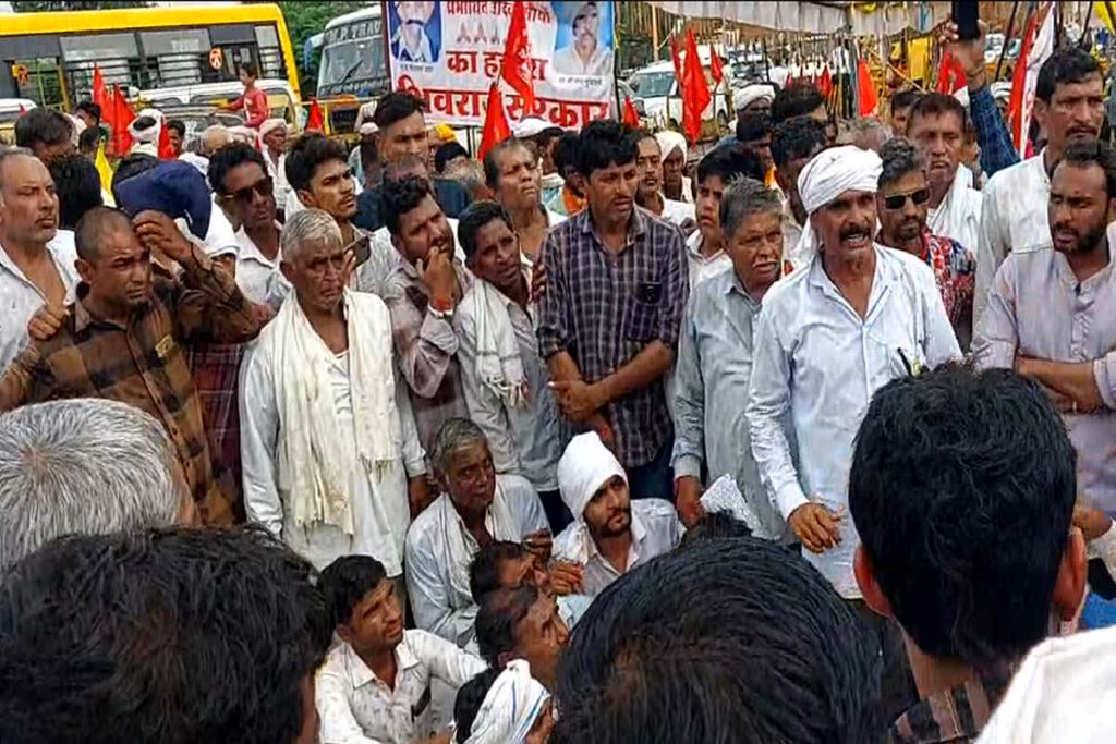 Farmers Block Roads