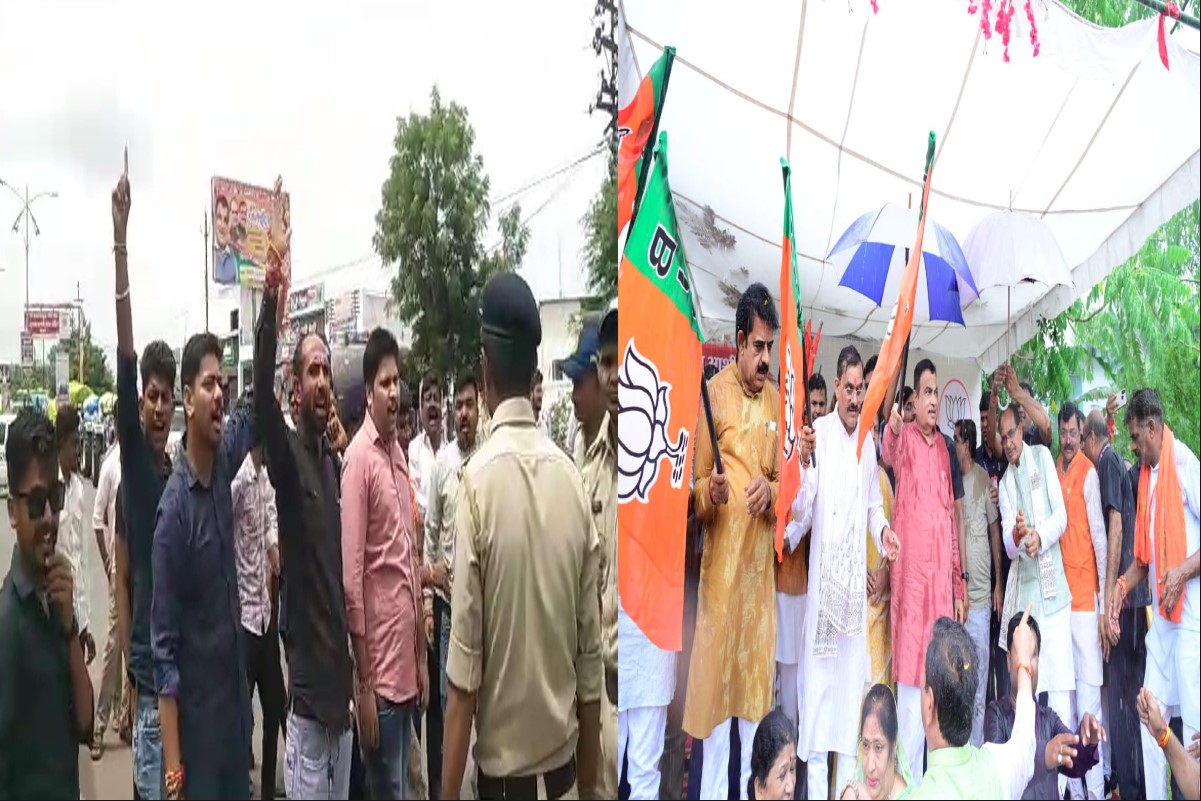 MP BJP Janashirwad yatra: जन आशीर्वाद यात्रा शुरू होने के थोड़ी ही देर बाद हुआ विरोध, जानें किसने दिखाए काले झंडे