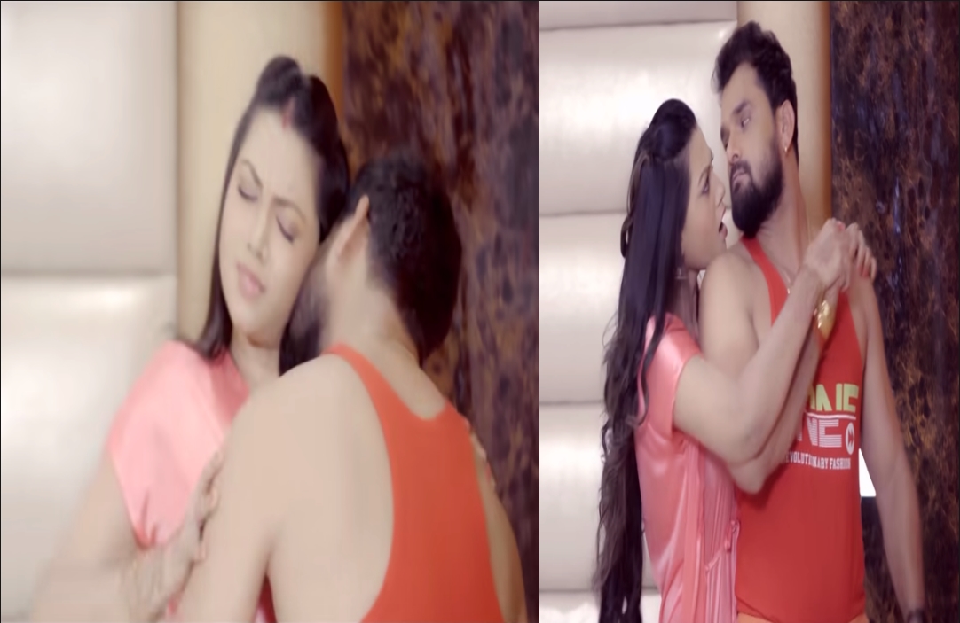 Khesari Lal Kissing Video Viral : खेसारी लाल यादव ने इस एक्ट्रेस को लिटाया पलंग पर, शरीर के अंगों पर किया KISS, अकेले में देखें वीडियो…