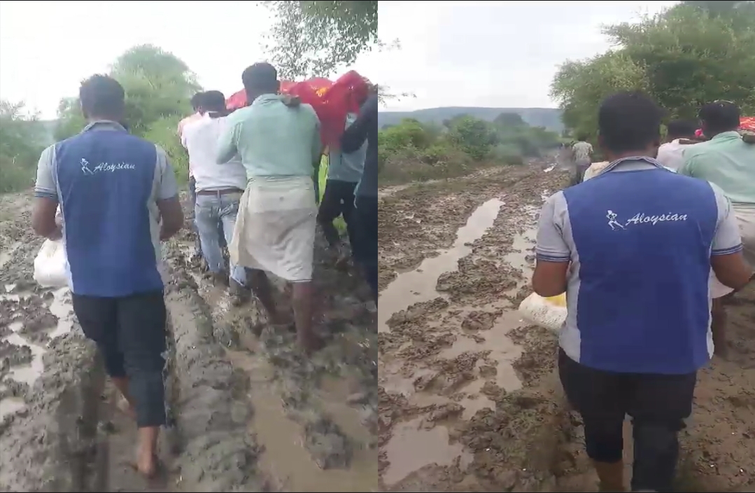 Jabalpur News : विकास के दावों की खुली पोल…! कीचड़ में तब्दील हुई शमशान की सड़क, दलदल में फंसे अर्थी ले जाते हुए लोग