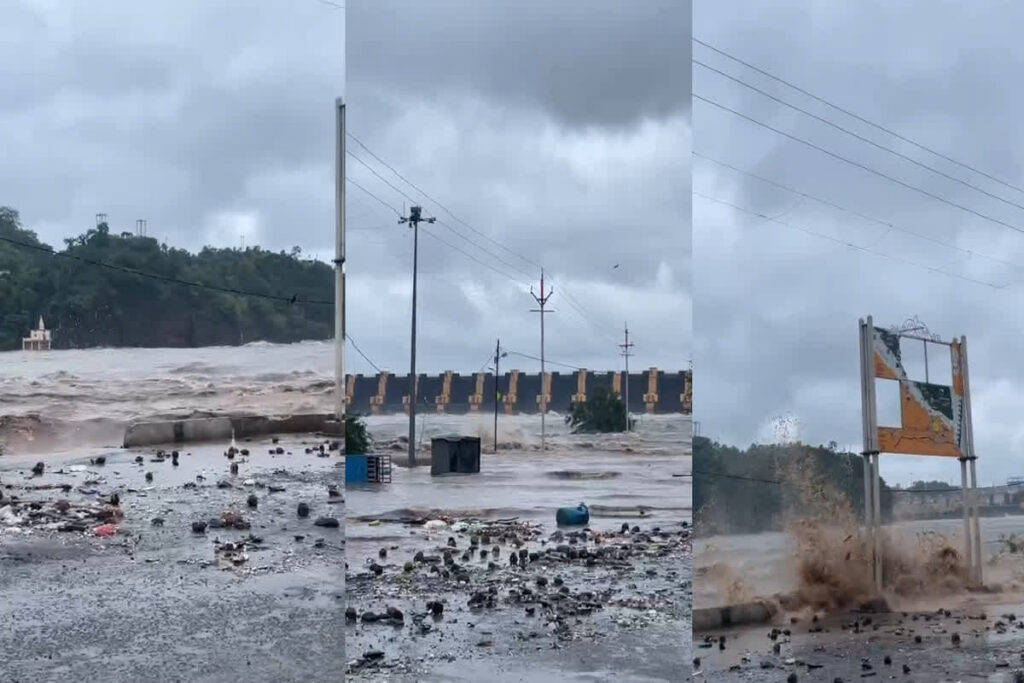 22 gates of Omkareshwar Dam opened