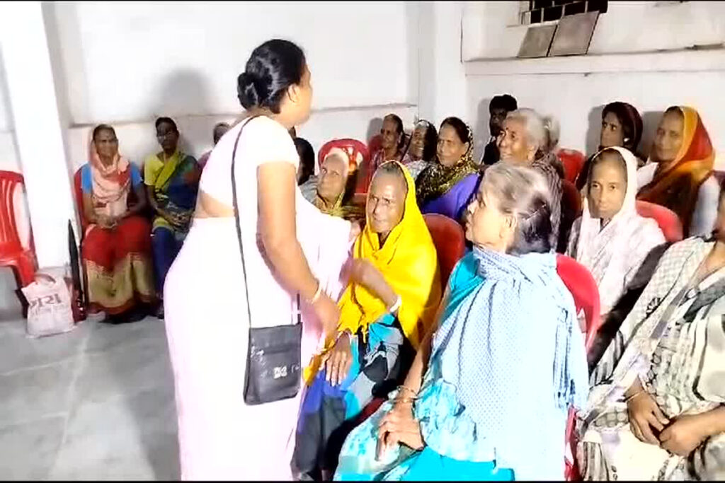 Womens Feeding Helpless People