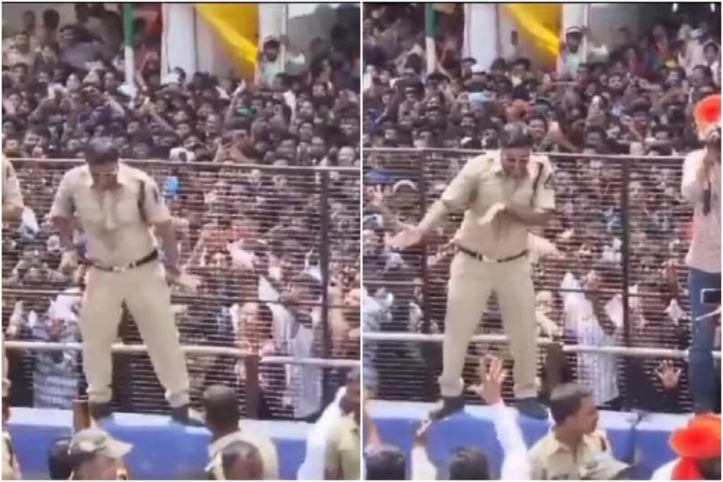 Police Officer Viral Dance On Ganesh Visarjan