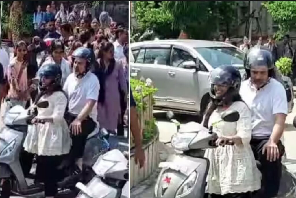 Rahul Gandhi Scooty Ride