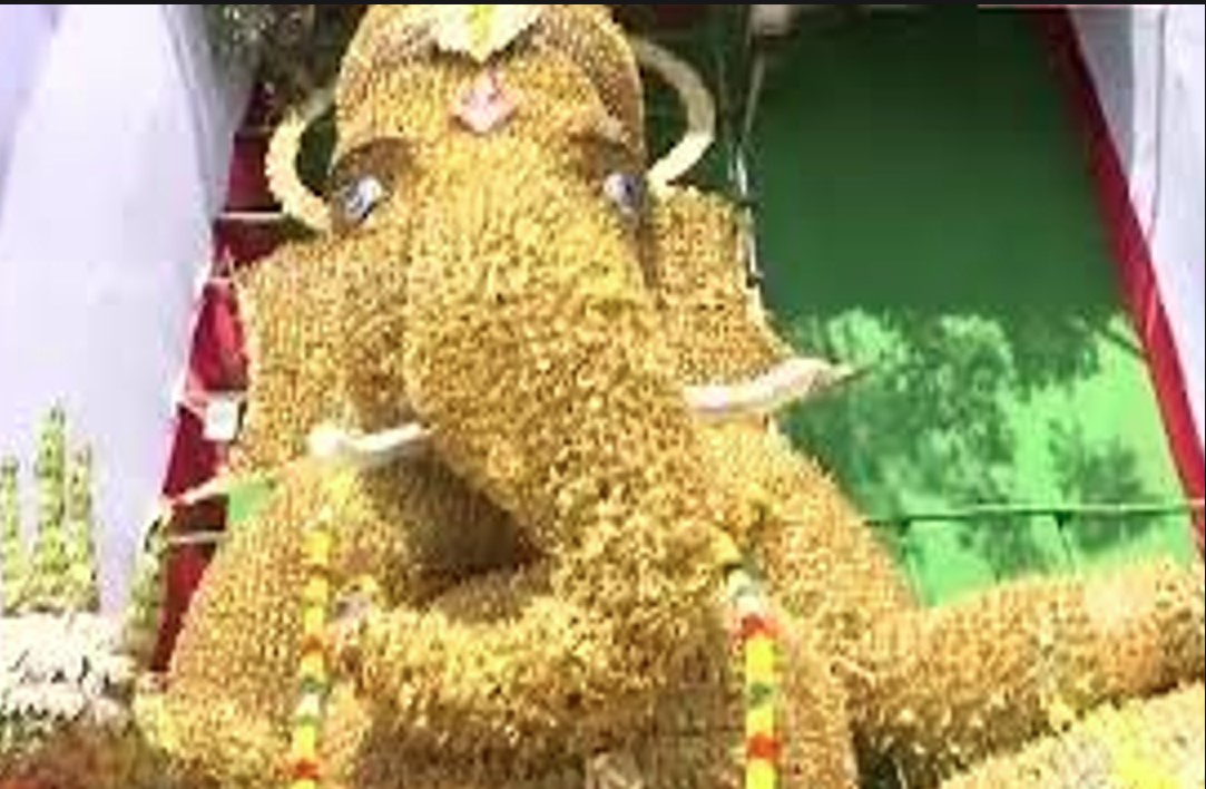 Happpy Ganesh chaturthi 2023: चेन्नई में स्थापित की गई पीपल के पत्तों से बनी गणेश की 42 फीट की मूर्ति, वीडियो हुआ वायरल