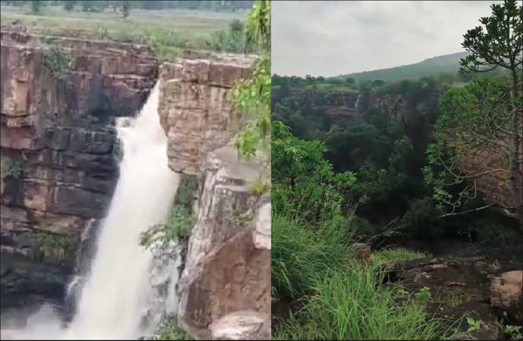 Panna Tiger Reserve Beautiful Waterfall