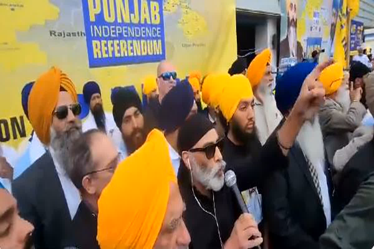 Gurpatwant Pannu Video : कनाडा में फिर लगे खालिस्तान समर्थक नारे, गुरपतवंत पन्नू ने किया भारत के बाल्कनीकरण का आह्वान, देखें वीडियो