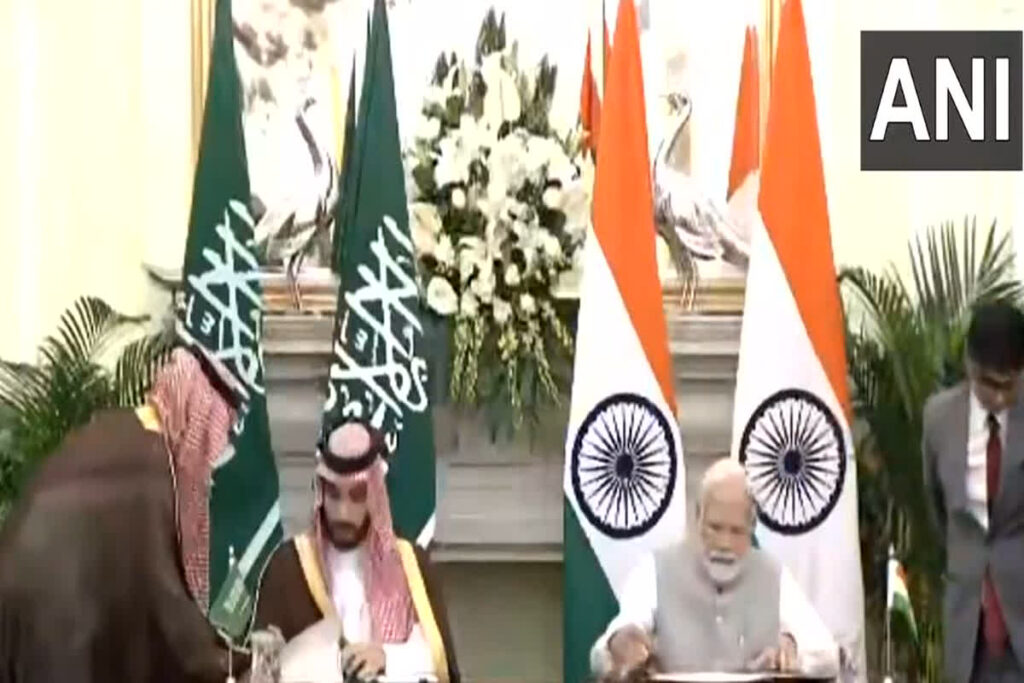 Saudi Crown Prince Mohammed bin Salman signs India-Saudi strategic partnership