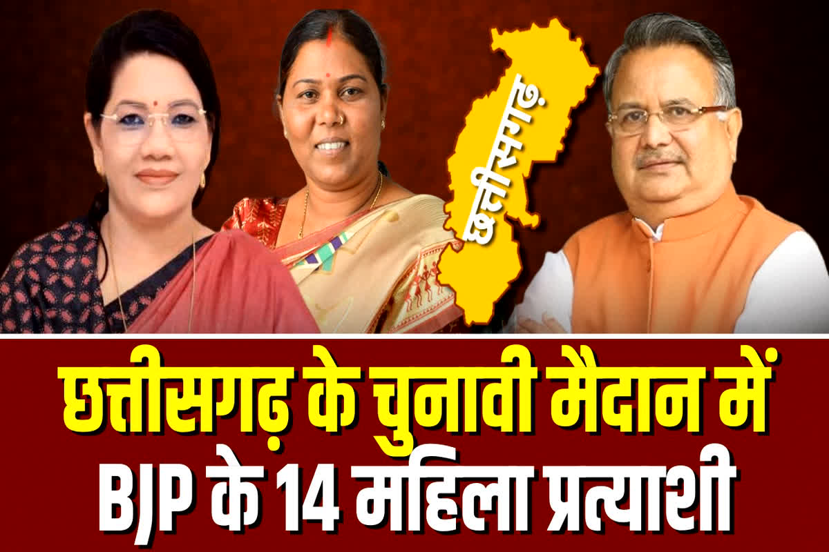 CG BJP 14 women candidates: बीजेपी ने 14 महिला प्रत्याशियों पर जताया भरोसा, जानें किस विधानसभा से किसकों मिला टिकट
