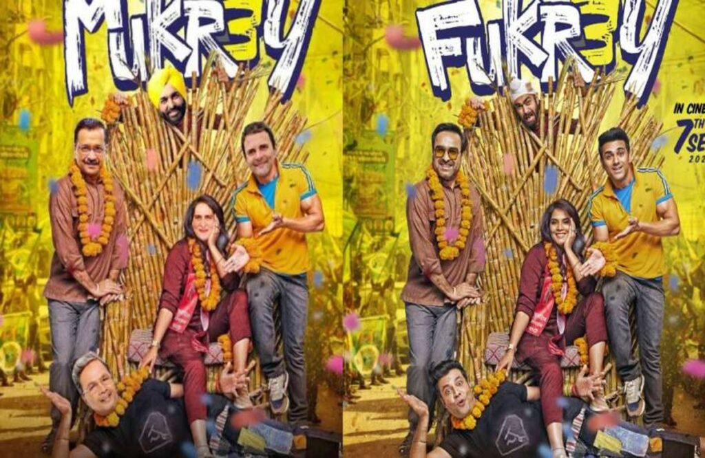 BJP made Congress poster like 'Fukrey-3'