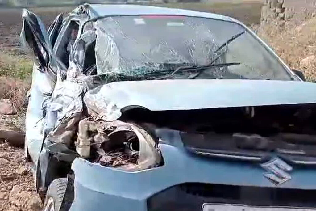 Bus Hits Car And Bike