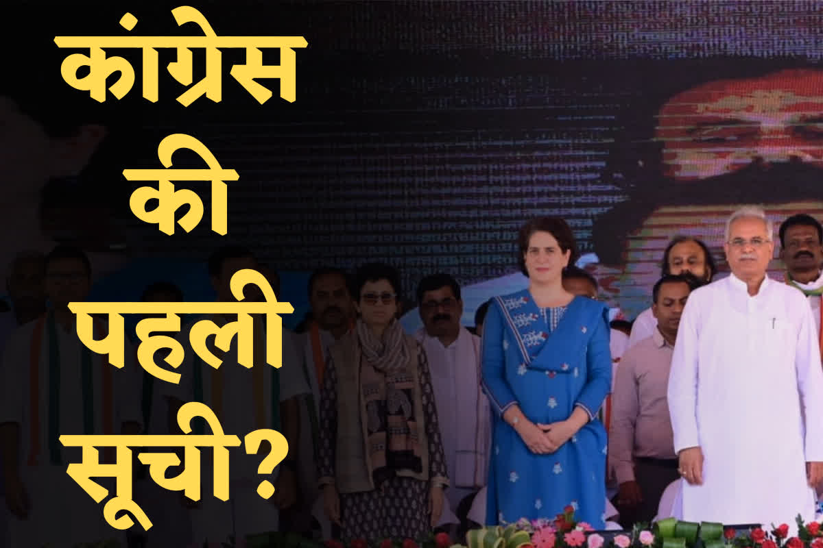CG Congress 1st list: 11 विधायकों का कटा टिकट…प्रियंका गांधी ने कांग्रेस उम्मीदवारों की दूसरी सूची पर लगा दी मुहर! देखिए चुनावी मैदान में किन नेताओं को मिला मौका