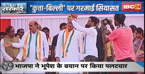 CG Election 2023 : ‘कुत्ता-बिल्ली’ पर गरमाई सियासत | BJP ने CM Bhupesh Baghel के बयान पर किया पलटवार