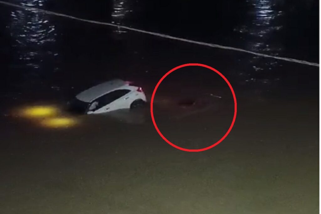 Car Floating in Kelo River Video