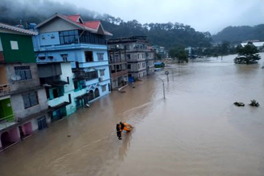 Cloud Burst in Sikkim