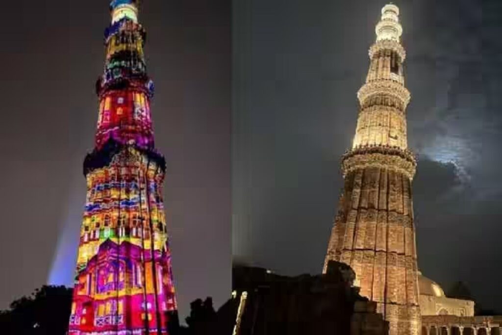 Light Show In Qutub Minar