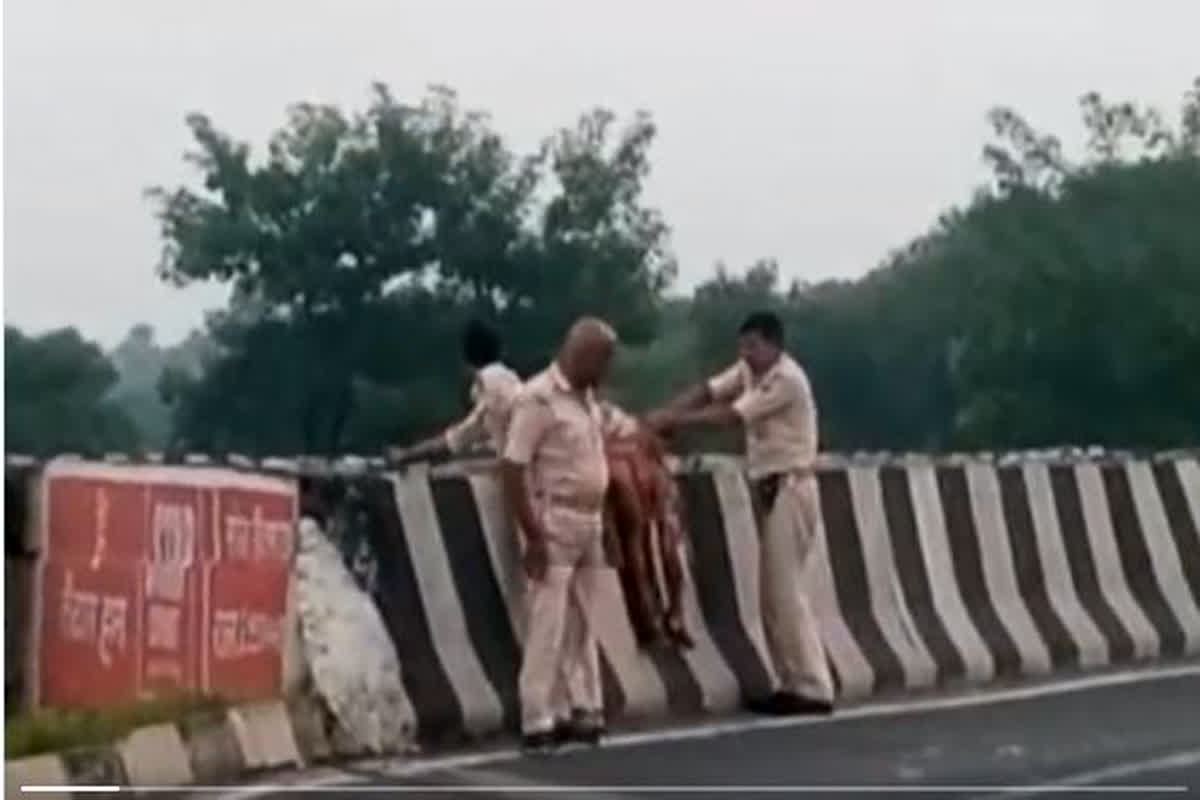 बिहार पुलिस की शर्मनाक करतूत, सड़क दुर्घटना में मृत शख्स के शव को उठाकर नहर में फेंका..वीडियो वायरल