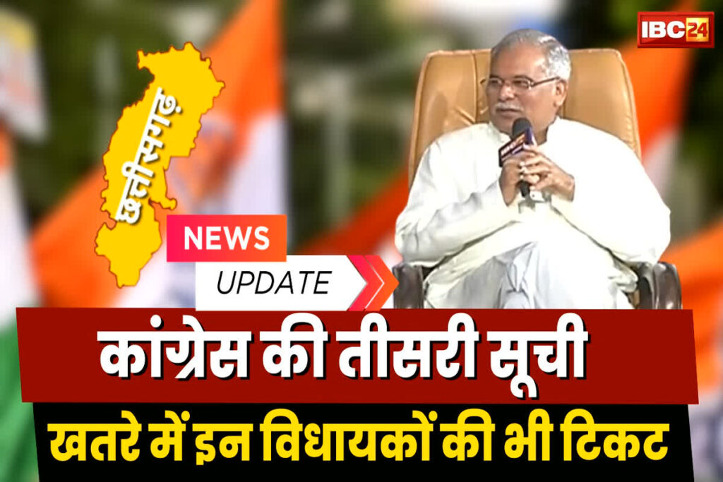 CG Congress 3rd List 2023 PDF