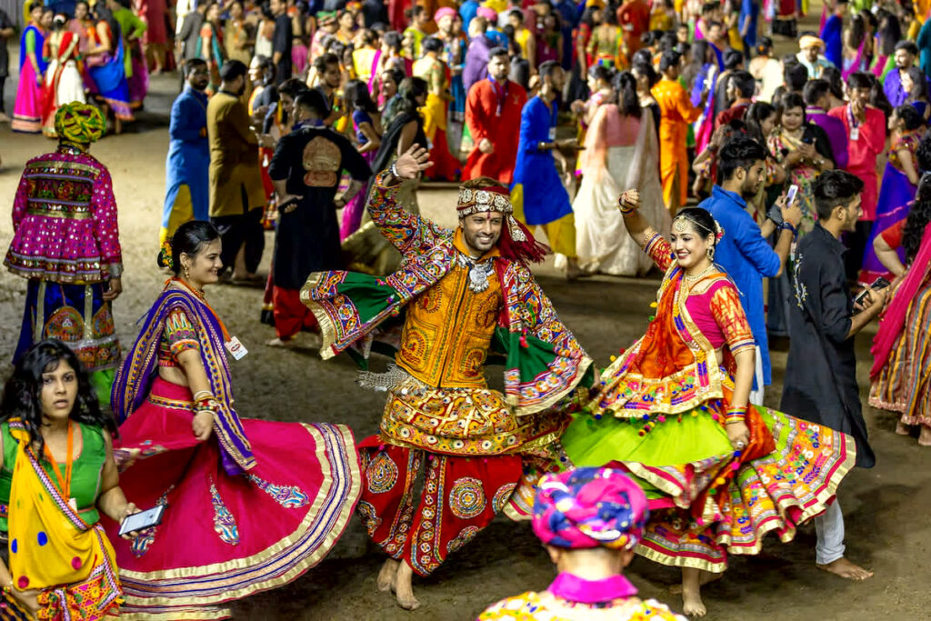 Police Security in Garba Festival