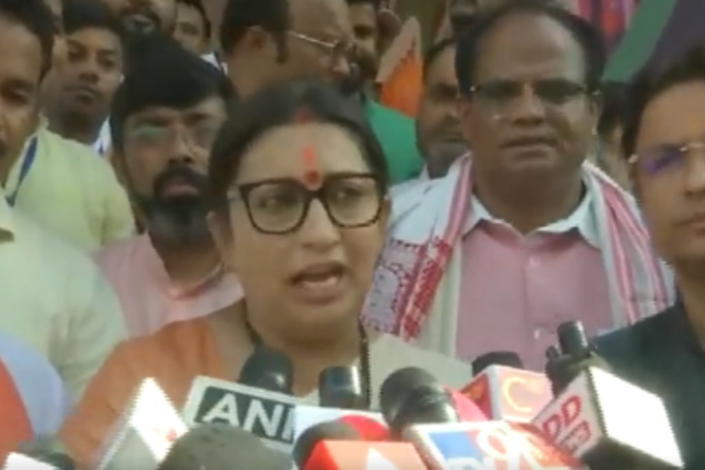 Smriti Irani's attack on Mamta government