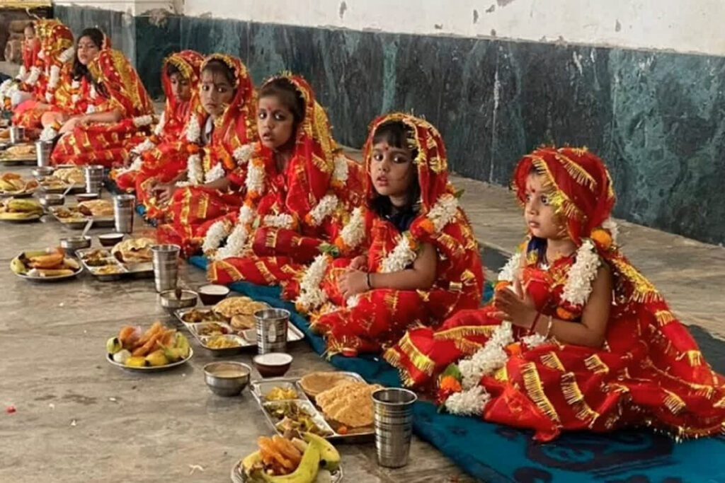 Navratri Kanya Pujan
