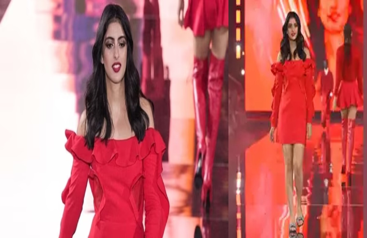 Bollywood stars on Paris fashion week: बहु के बाद बच्चन परिवार की बेटी ने किया रैंप वॉक, लाल ड्रेस में लगीं कमाल…