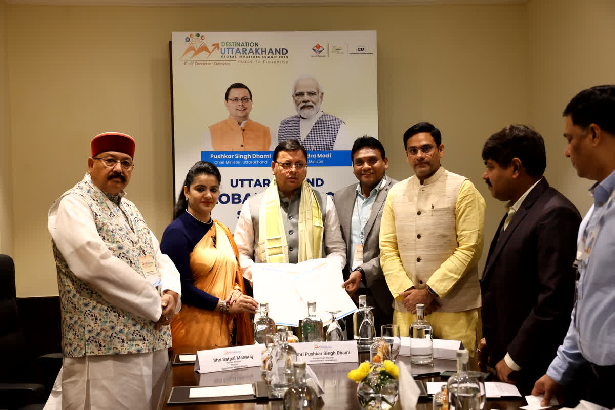 Global Investor Summit 2023 : सीएम पुष्कर सिंह धामी ने साइन किए 10150 करोड़ से अधिक के एमओयू, निवेशकों को ग्लोबल इन्वेस्टर समिट के लिए किया आमंत्रित