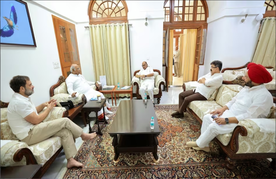 Sharad Pawar met Mallikarjun Kharge and Rahul Gandhi