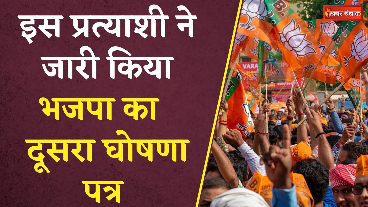 CG BJP Manifesto: चुनाव से ऐन पहले BJP के इस प्रत्याशी ने जारी किया एक और घोषणा पत्र |CG Election