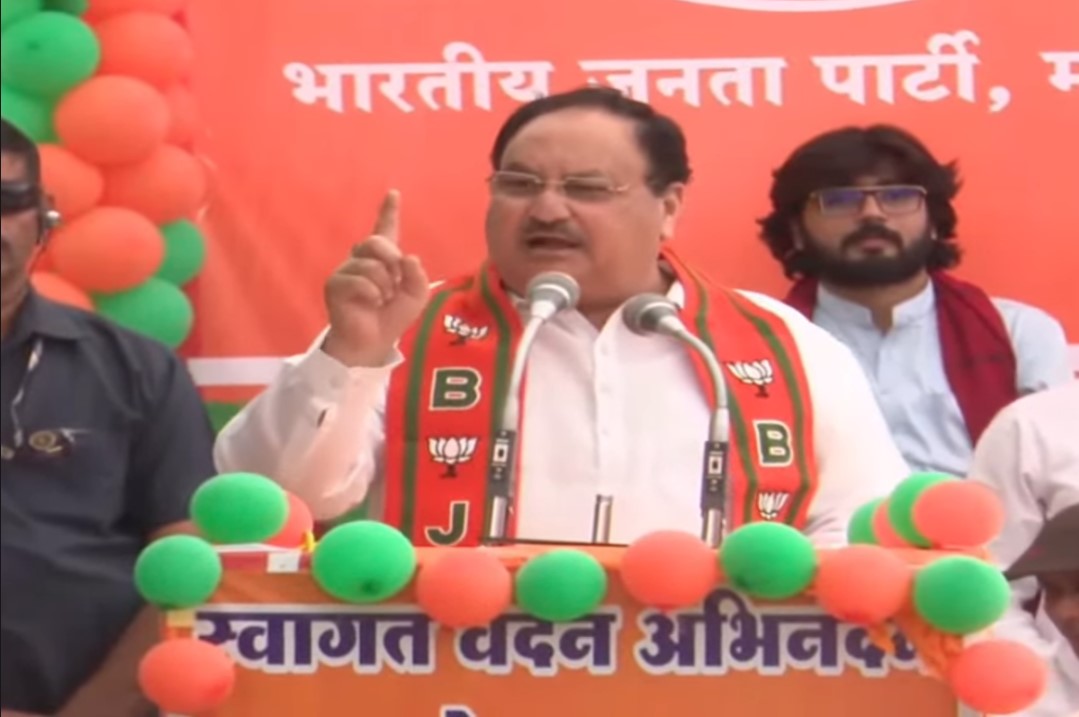 JP Nadda Khargone Visit: “कांग्रेस ने जल , नभ और थल में किया घोटाला” जेपी नड्डा ने जमकर बोला हमला